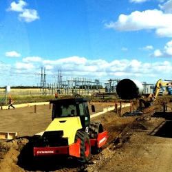 Site work preparation for piles, structural steel, and storage tanks