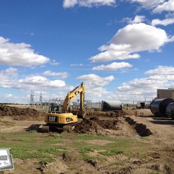 Site construction in the Alberta Industrial Heartland