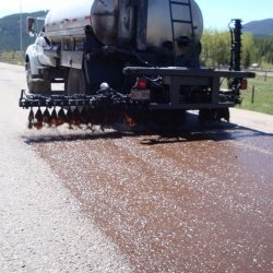 Tack Coating prior to paving operations