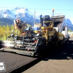 Asphalt millings were processed in our pugmill and placed using conventional paving equipment on a granular roadway