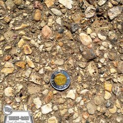 Asphalt prior to sand seal